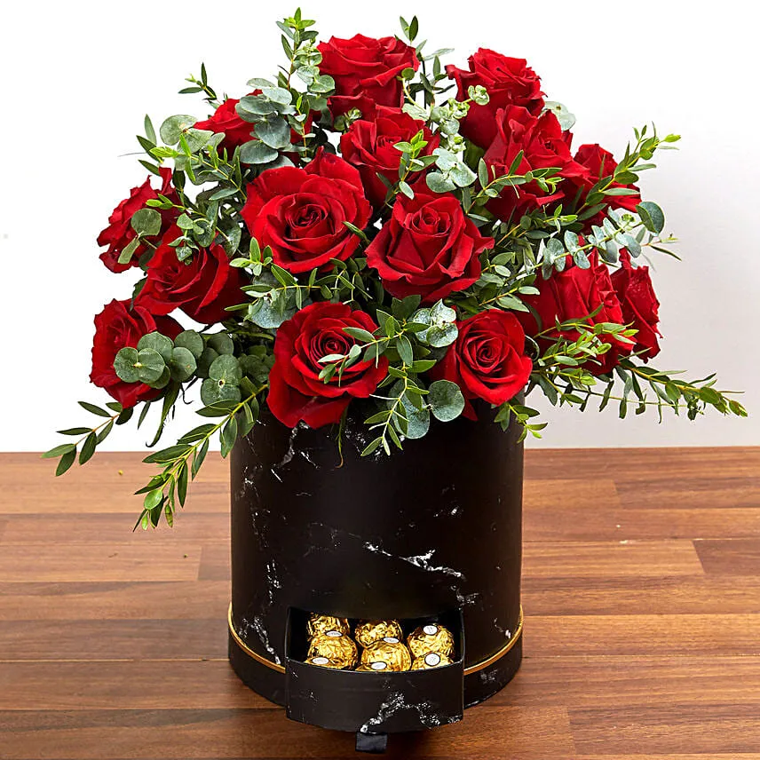 Box of 30 Red Roses Arrangement
