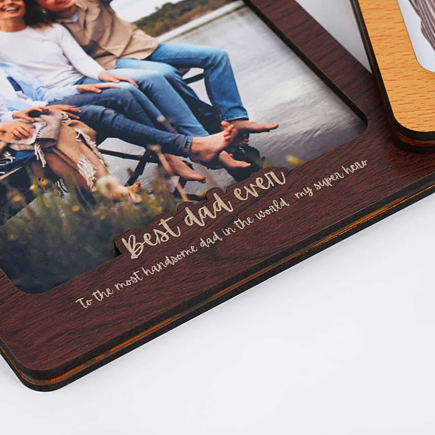 2 Fridge Magnet And Wooden Bottle For Dad