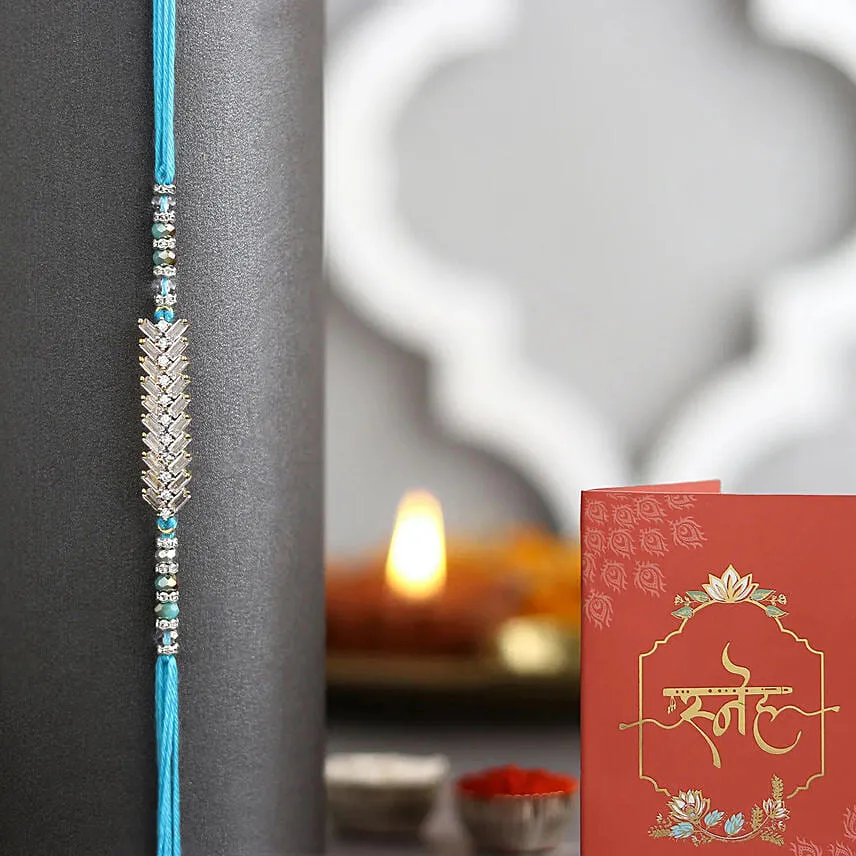 Glittering Grandeur Rakhi N Mixed Nuts