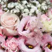 Elegant Pink Flower Arrangement with Ferrero Rocher in a Luxurious Box