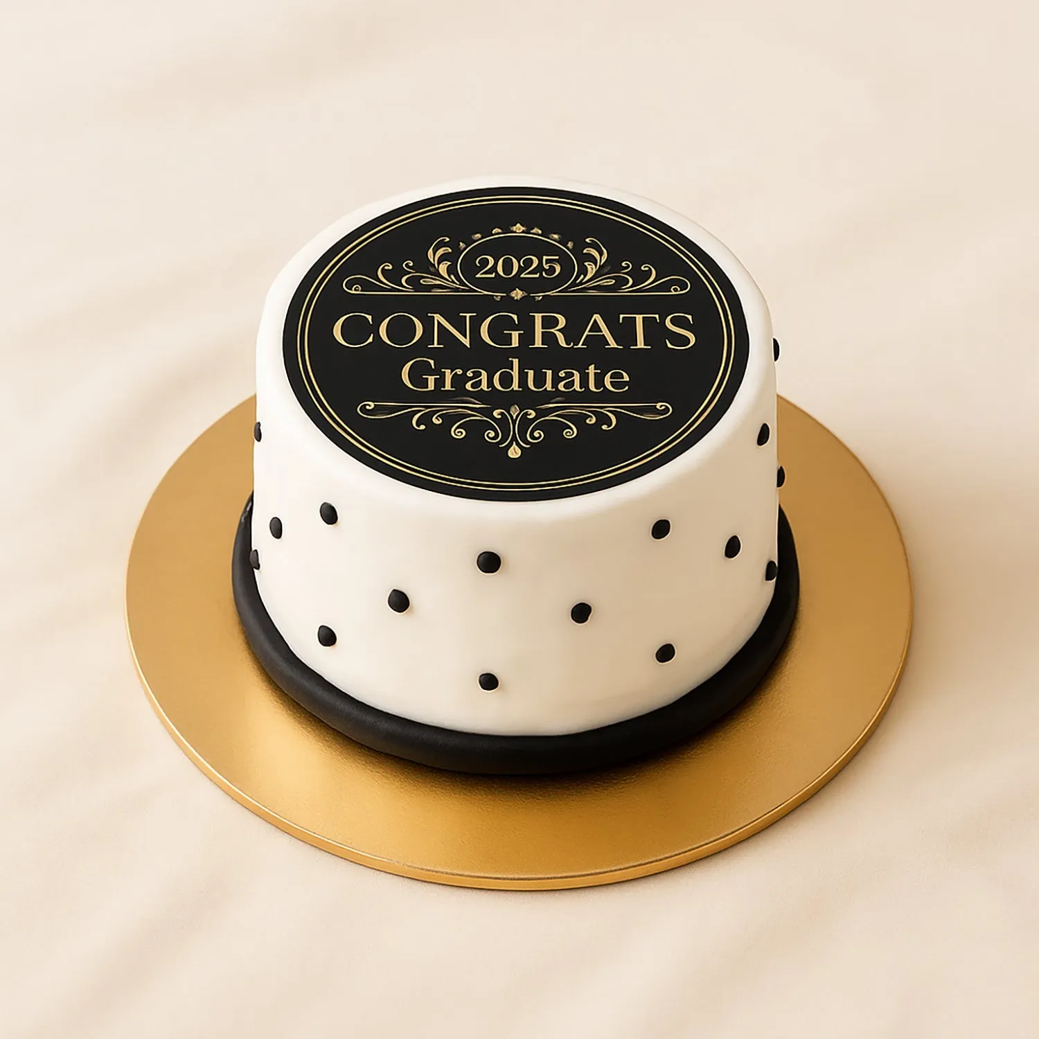 Elegant Graduation Celebration Cake - Chocolate Delight