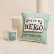 Fathers Day Special Gift - Cake with Mug n Cushion