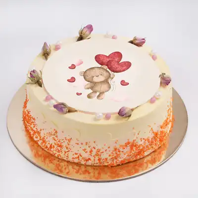 Blushing Romance Red Velvet Cake - Chocolate