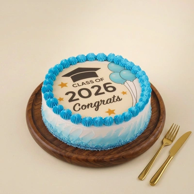 Class of Year Graduation Cake - 500 Grams