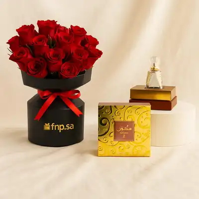Red Rose Bouquet n Sukoun 2 EDP For Men 50ML