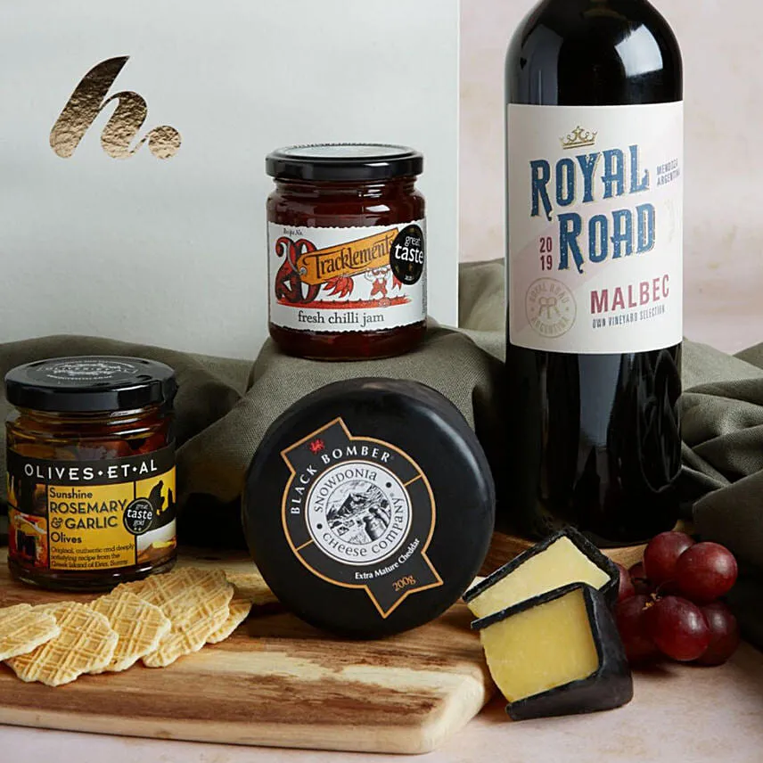 Gourmet Cheese And Wine Gift