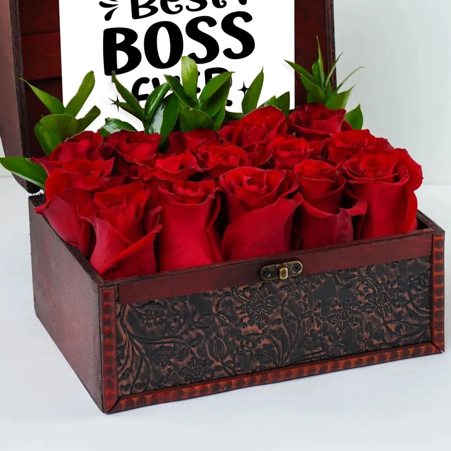 Treasure Box Roses | 15 Red Roses | Boss Day