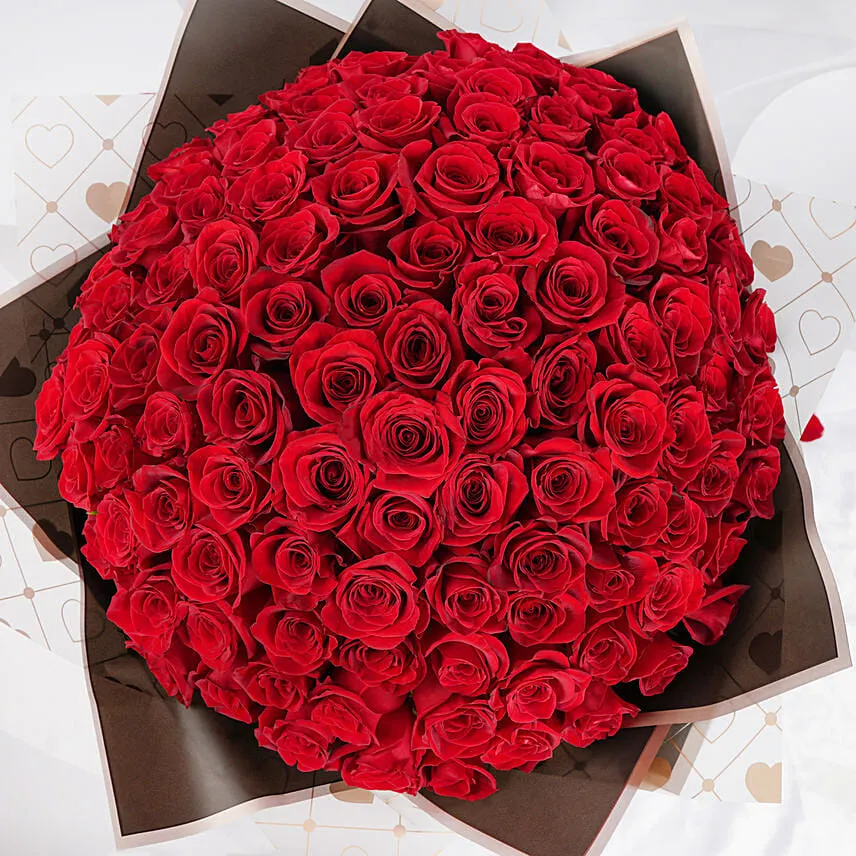111 Grand Red Roses Bouquet