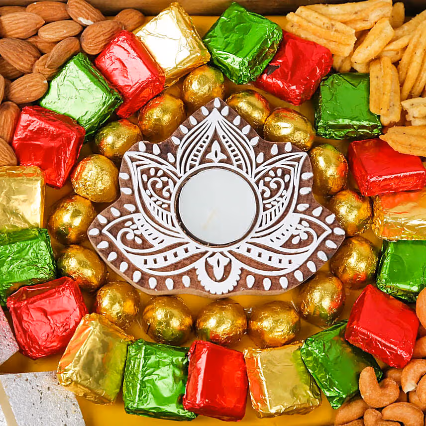 Deepavali Box of Sweets Nuts and Chocolates