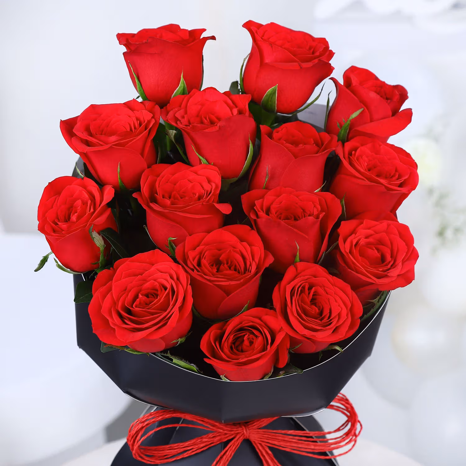Infinite Love Roses: Luxurious Red Rose Bouquet