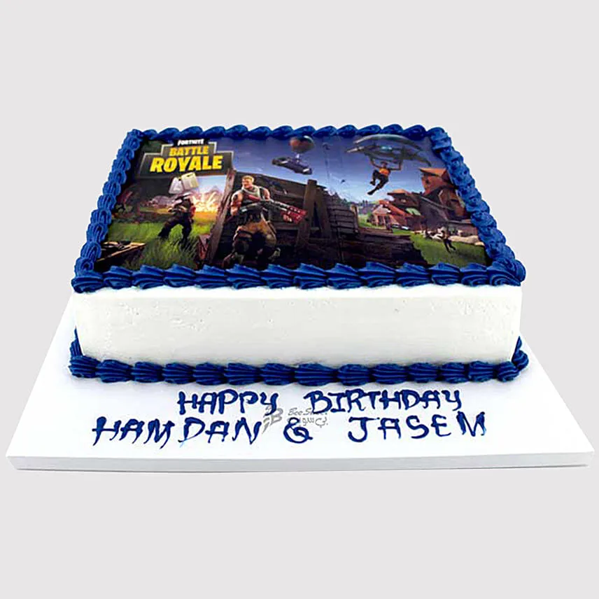 Fortnite Battle Butterscotch Photo Cake