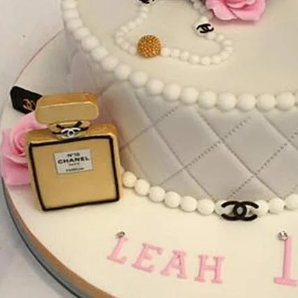 Luxurious Chanel 3D Theme Cake - Elegant Chocolate Delight