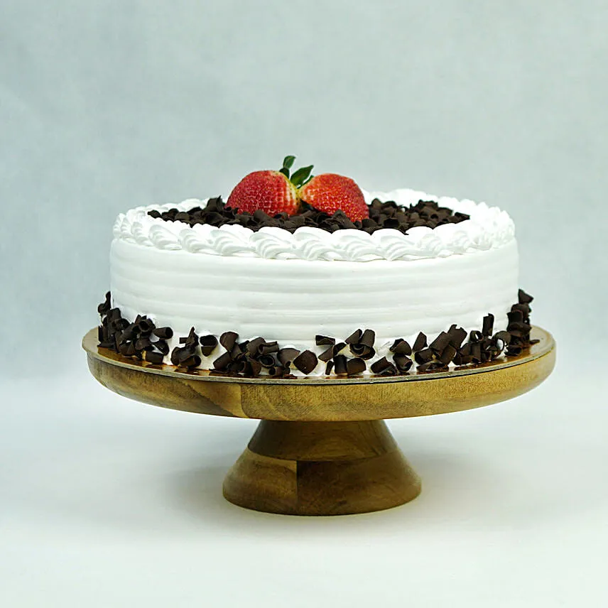 Black Forest Happy Birthday Cake With Birthday Balloons