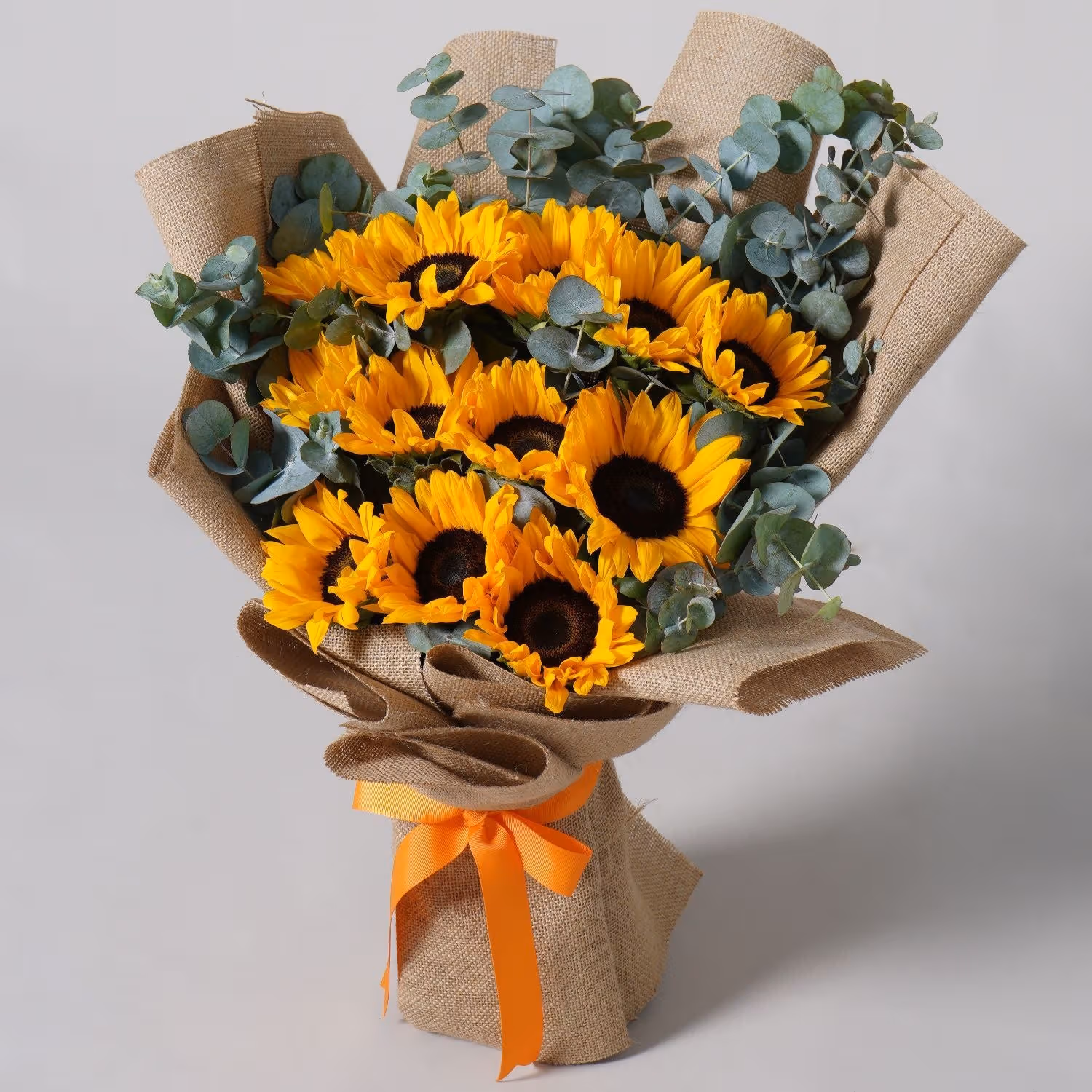 Joyful Sunflower & Eucalyptus Bouquet: Bright & Early Floral Delight
