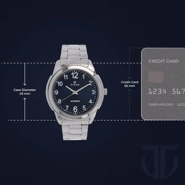 Timeless Elegance: Red Roses & Titan Blue Dial Watch Gift Set