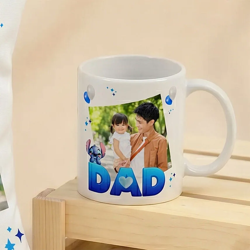Personalised Lilo and Stitch Fathers Day Mug & Cushion