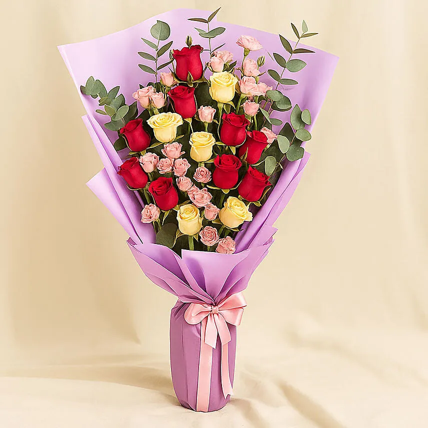 Exotic Mixed Flowers Bunch