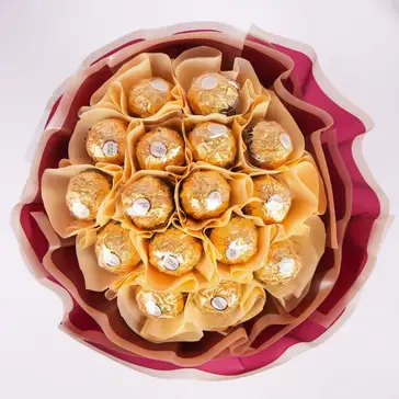 Luxurious Ferrero Rocher Bouquet – Elegant Sweet Gift