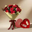 Eternal Romance Valentine Gift Set with Roses and Perfume