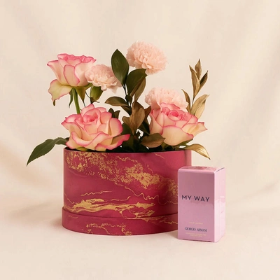Giorgio Armani My Way Perfume For Her 50 ML n Rose Box