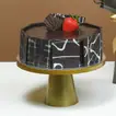 Golden Twilight Roses & Chocolate Cake Delight Gift Set