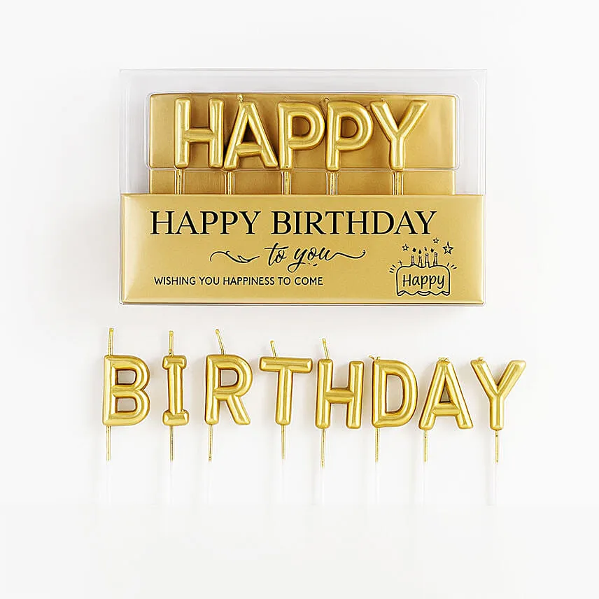 Happy Birthday Alphabet Candles