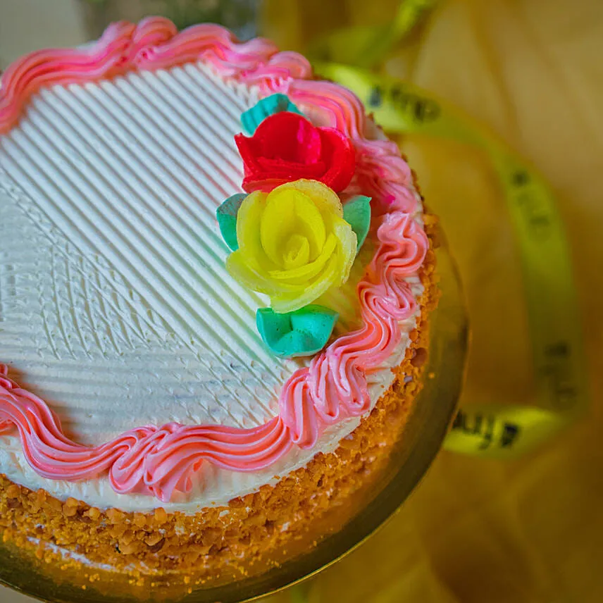 Butter Sponge Cake With Ferrero Rocher