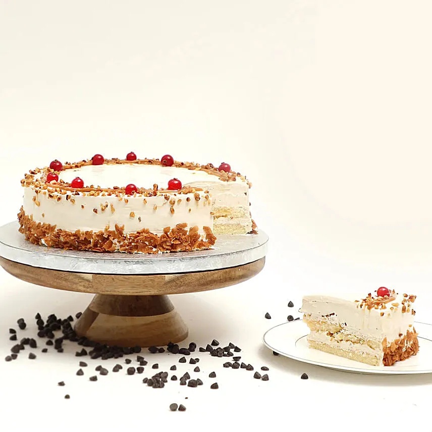 Yummy Butterscotch Eggless Cake 4 Portion
