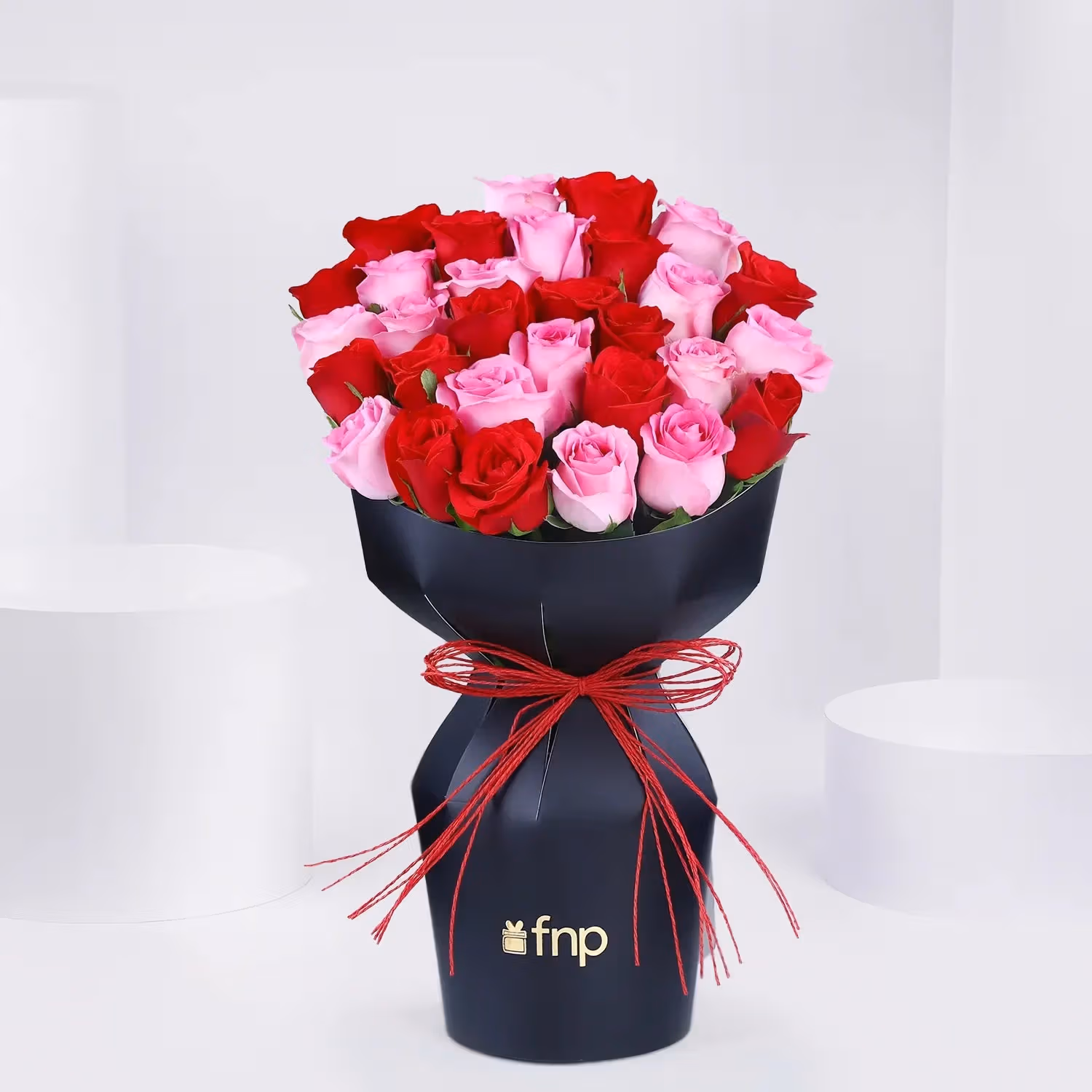 Blushing Rose Love Elegance Bouquet - Peach & Pink