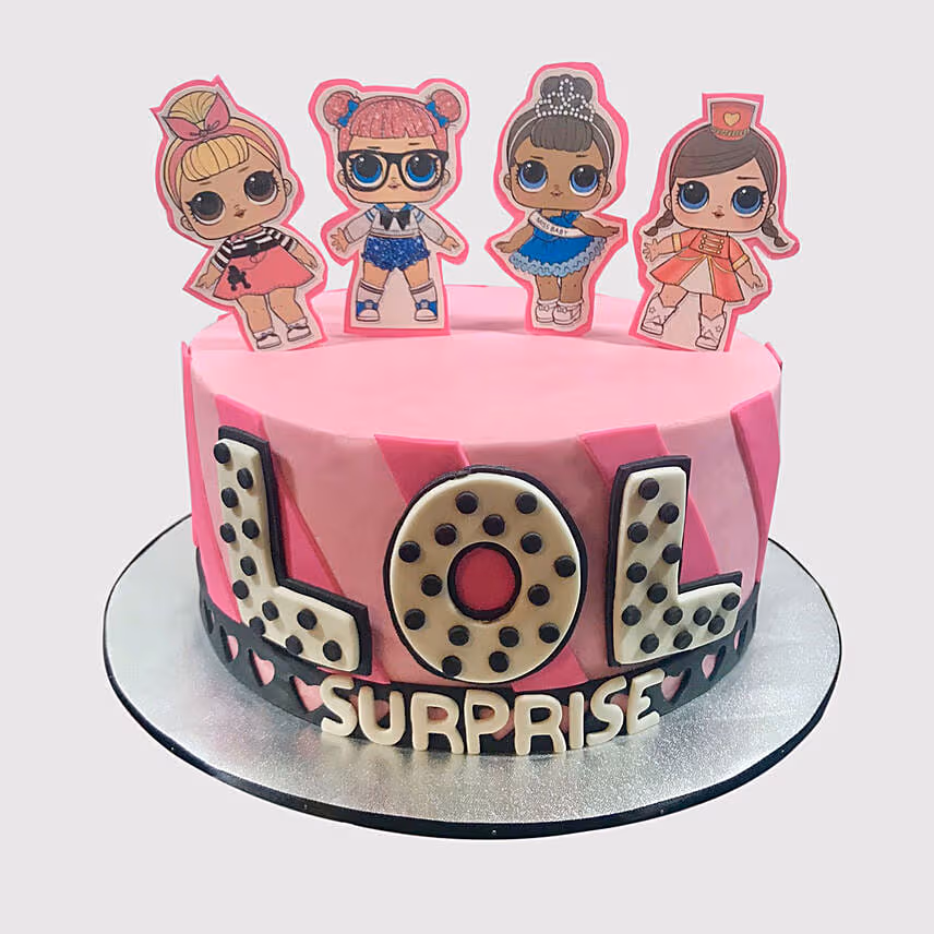 Lol Surprise Themed Fondant Vanilla Cake