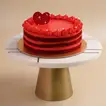 Heartfelt Red Velvet Indulgence Cake - Perfect for Sharing