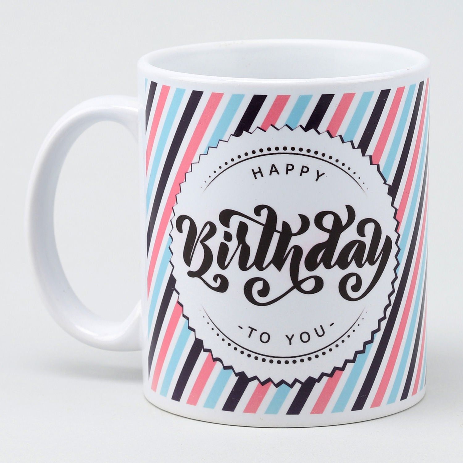 Charming Ceramic Birthday Mug with Colorful Design - Perfect Gift