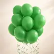 Bright Green Party Helium Balloons 