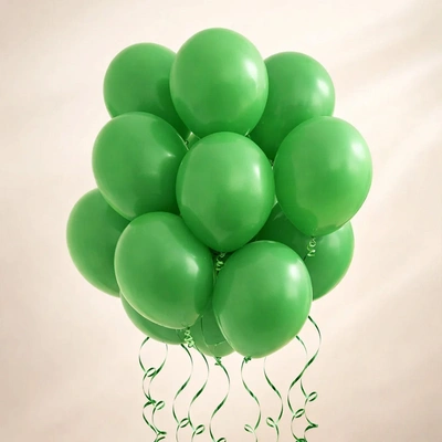 Bright Green Party Helium Balloons