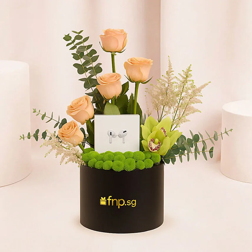 Apple AirPods 4 Gift WIth Flowers