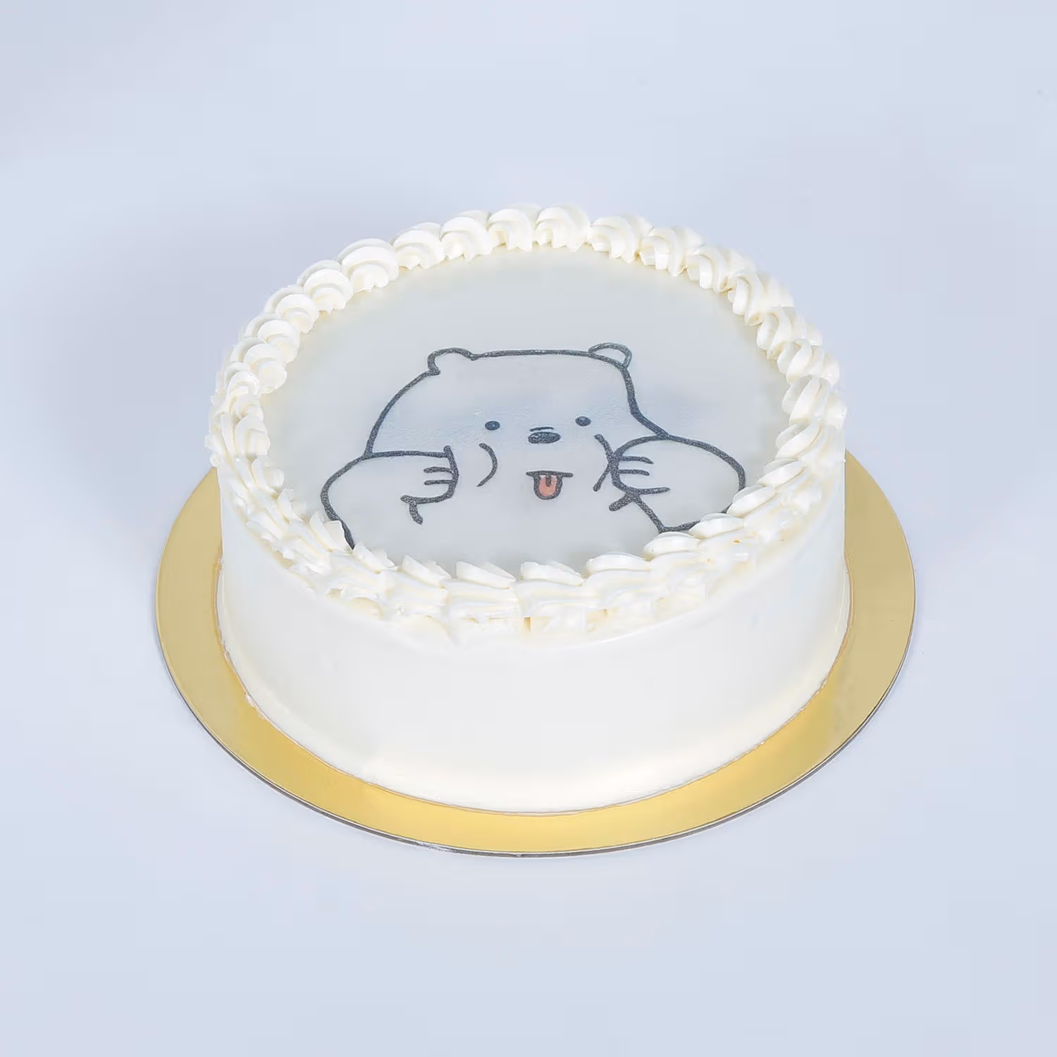 Adorable Bear Chocolate Birthday Cake with Cute Candle Design