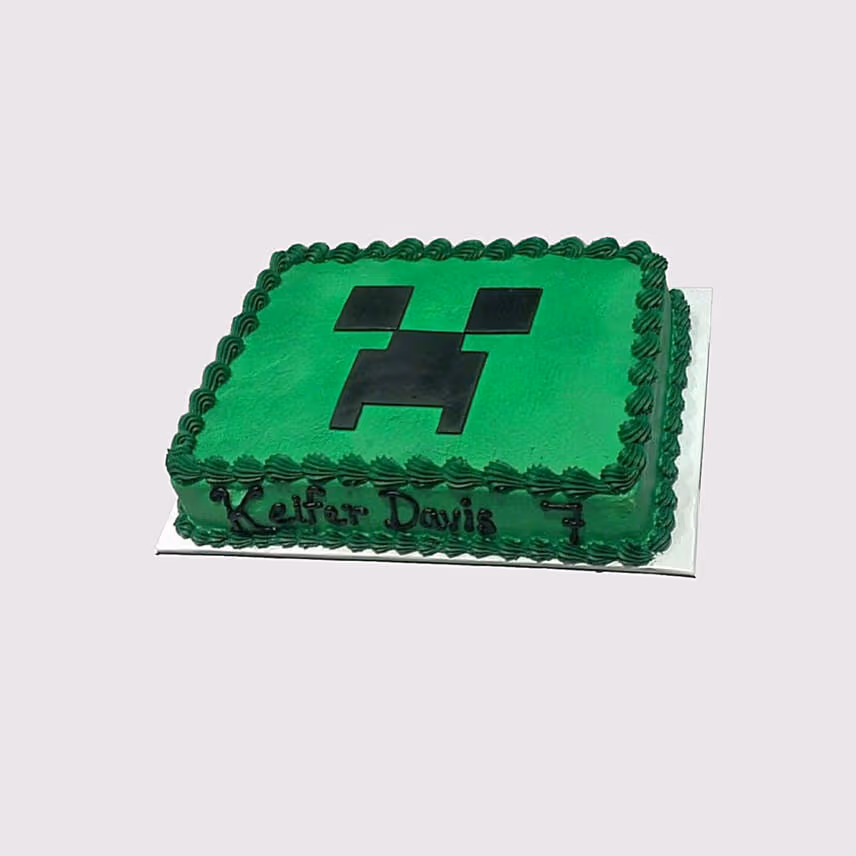 Minecraft Themed Truffle Cake