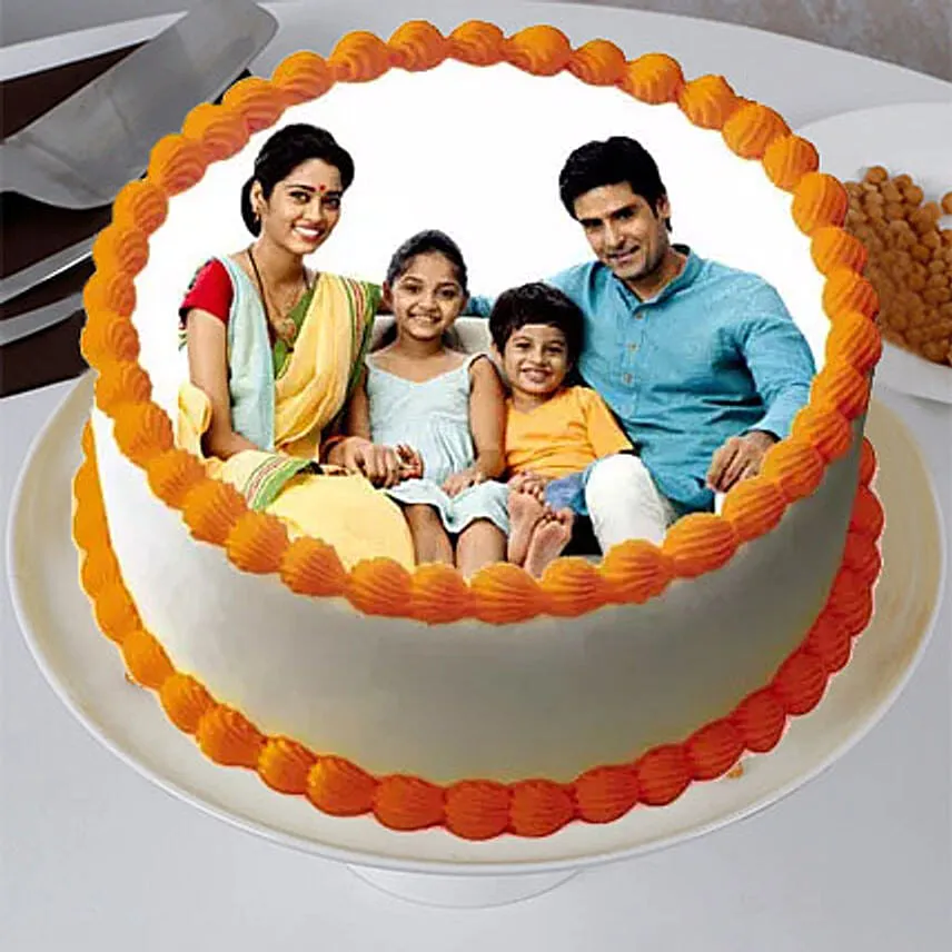 Sizzling Round Personalized Cake 2 Kg Truffle Cake