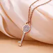 Signature Timeless Key Necklace - Elegance in Rose Gold