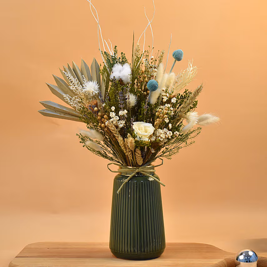 Exotic Mixed Preserved Flowers Arrangement
