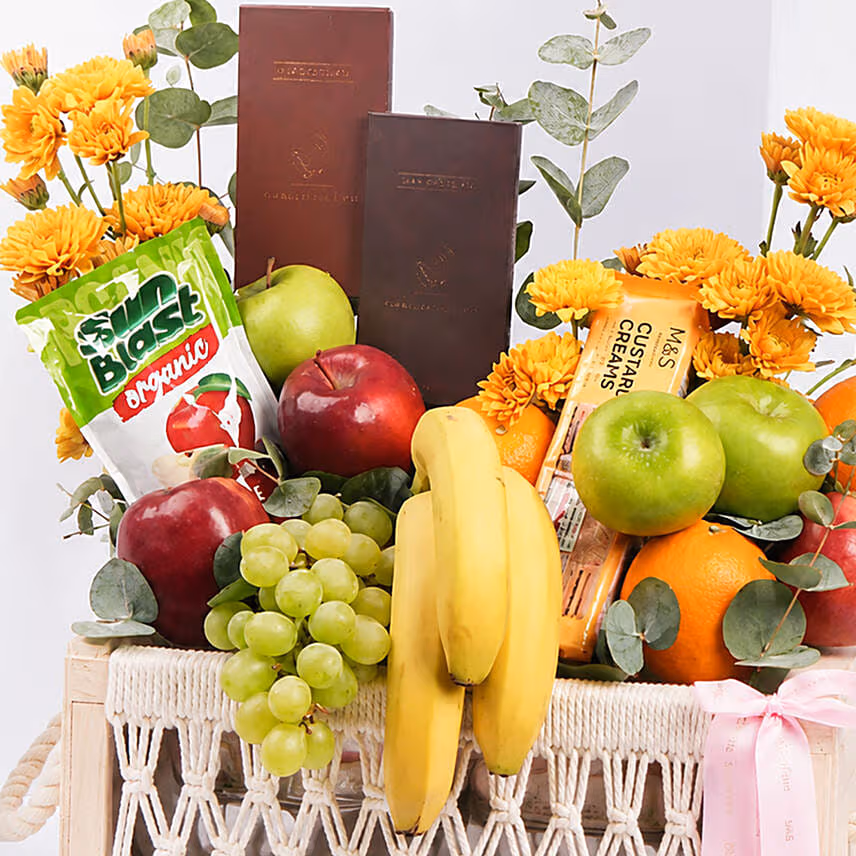 Sweetness Basket with Fruits