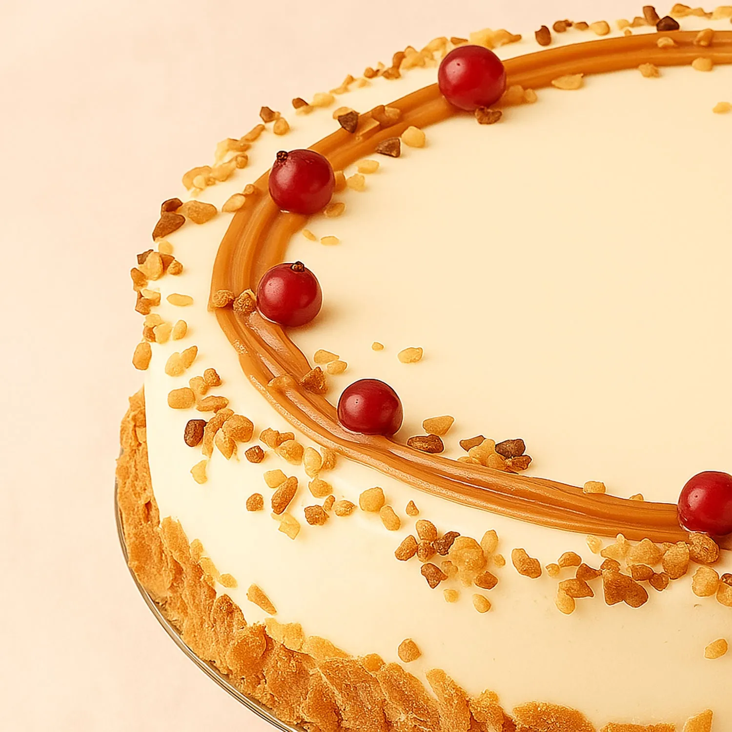 Yummy Butterscotch Round Cake - 1 Kg