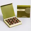 Exquisite Box of Gourmet Pistachio Belgian Chocolates - 16 Piece Set