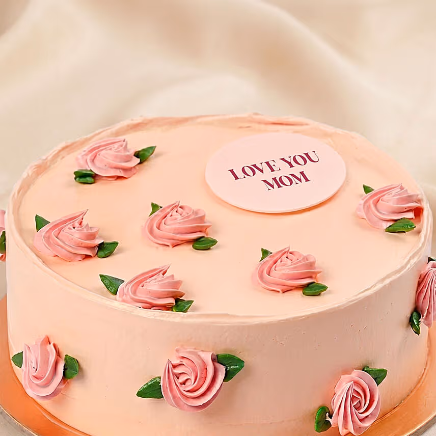 Motherâ€™s Day Chocolate Fudge Rose Cake