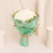 Elegant Bouquet of White Roses - 15 Roses
