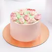 Moms Love Tulips: Elegant Red Velvet Cake Delight