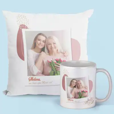 Personalized Mug and Cushion Combo - Perfect Gift Set for Special Occasions