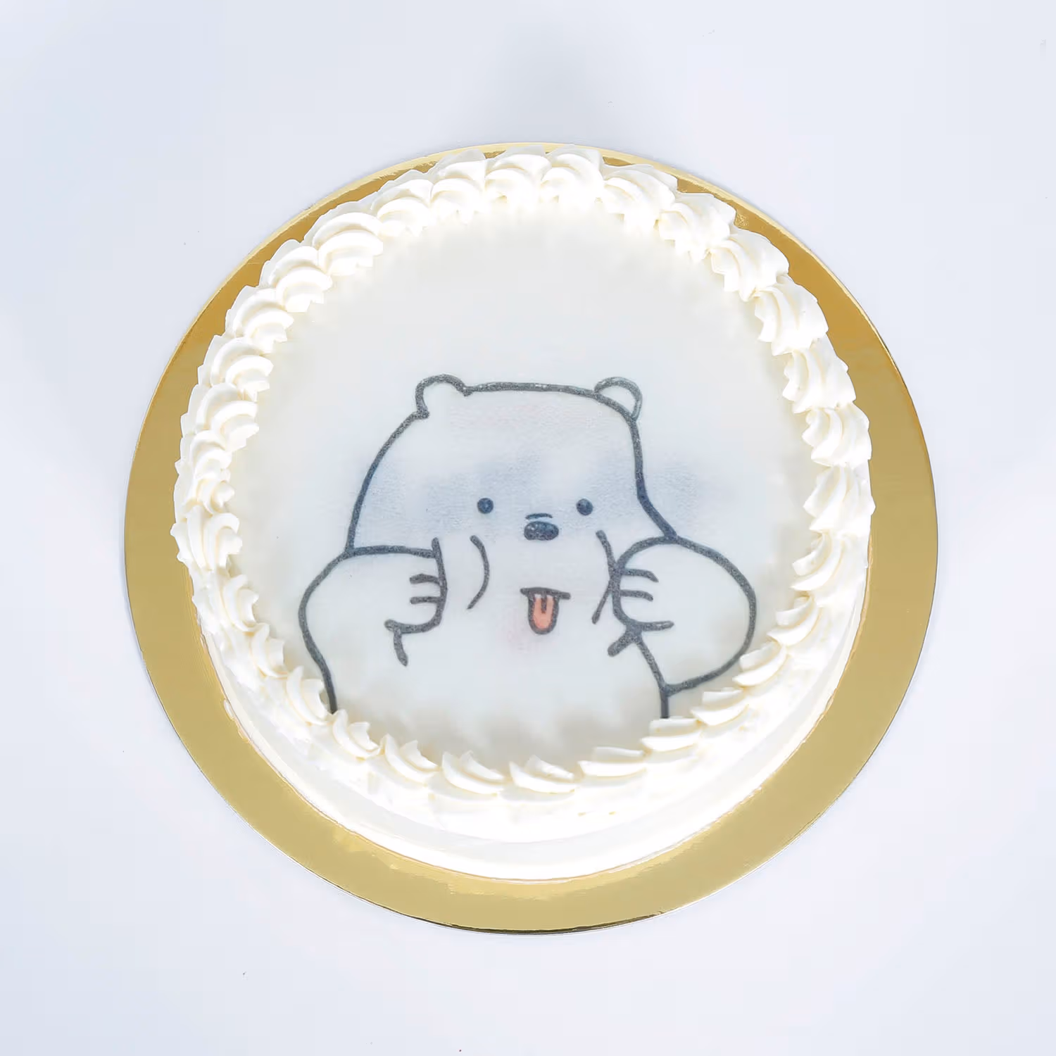 Adorable Bear Chocolate Birthday Cake with Cute Candle Design