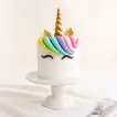 Magical Colorful Unicorn Cake for Kids' Celebrations - Chocolate