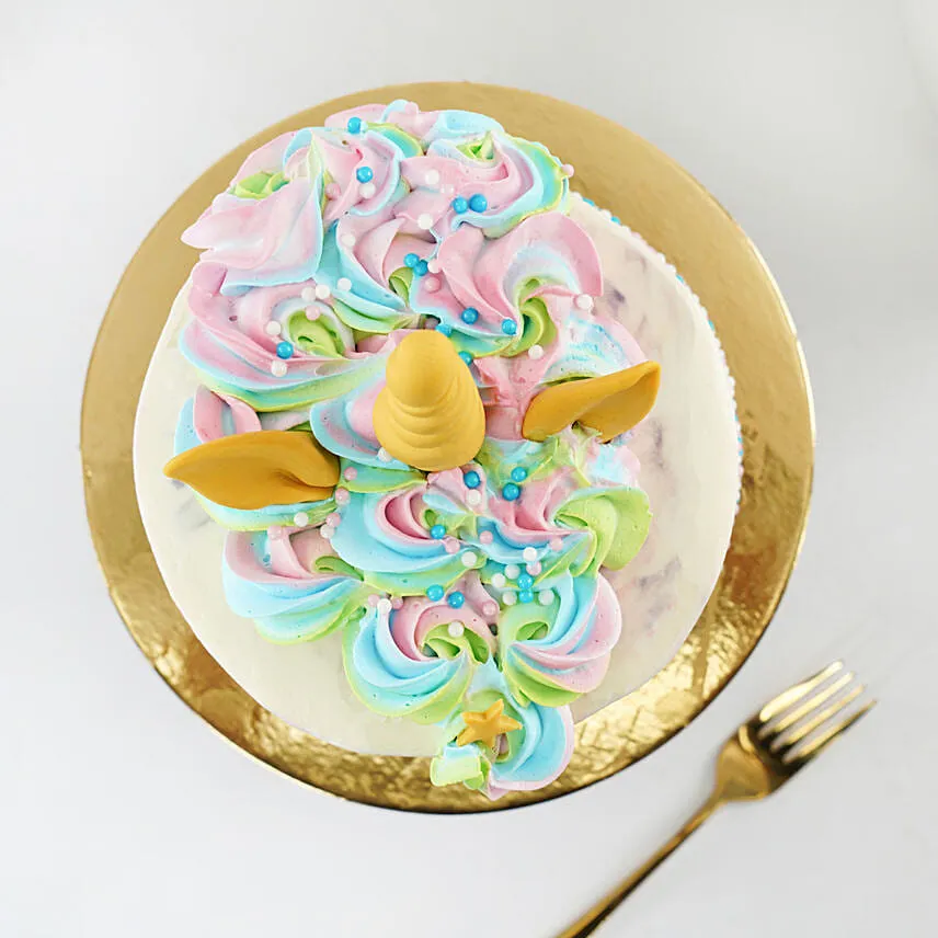 Cute Unicorn Black Forest Cake